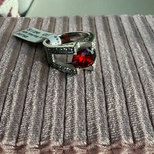 925 sterling silver and ruby stone Ring